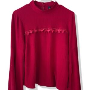 ASOS Chic Red Lace Women's Blouse